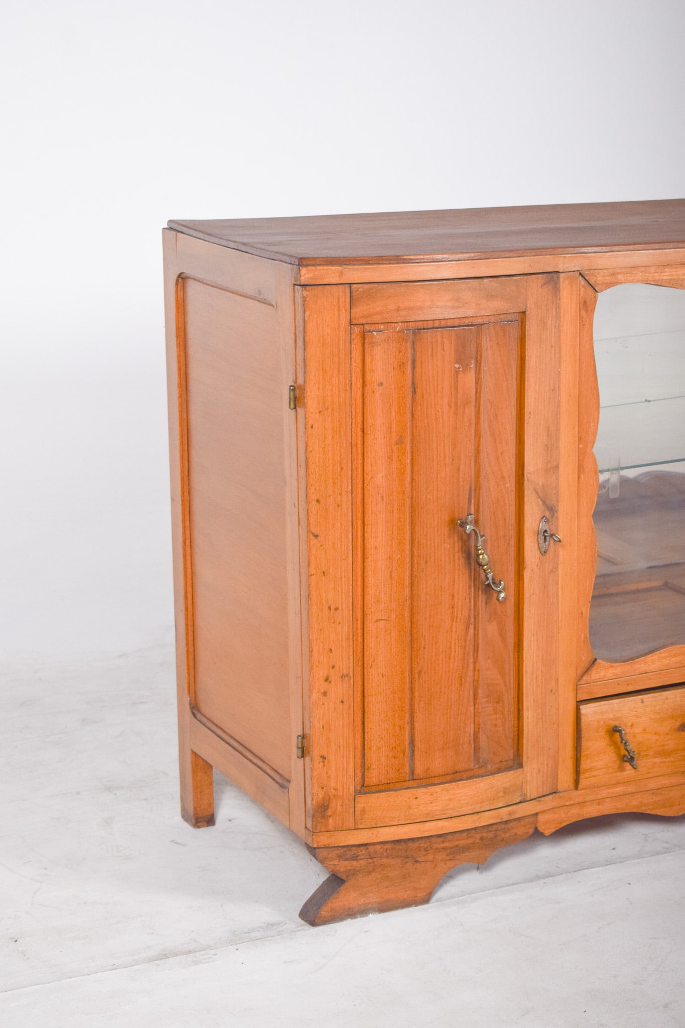 Vintage European Sideboard with Display Case, 1920s - 5