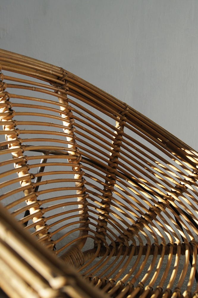 Vintage Wicker Side Chair - 6