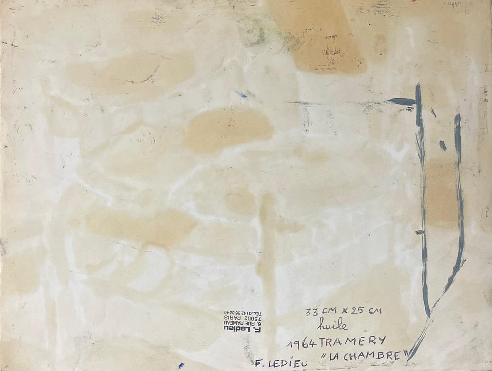 Francine Ledieu, Tramery, La Chambre, 1964, Oil - 2