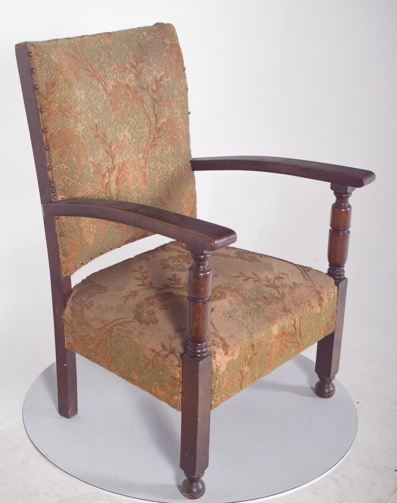 Portuguese Low Armchair, 1890s - 2