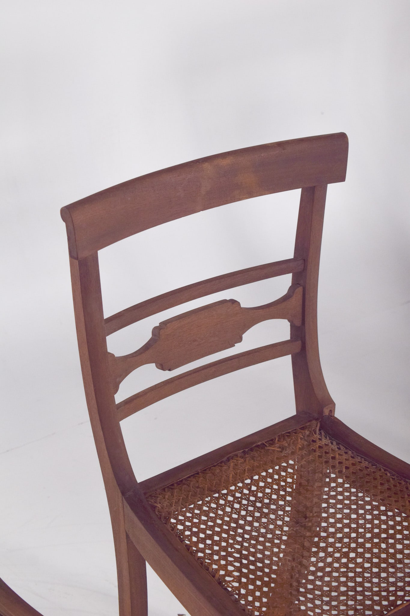 Antique Chairs with Straw Bottoms, 1890s, Set of 4 - 9