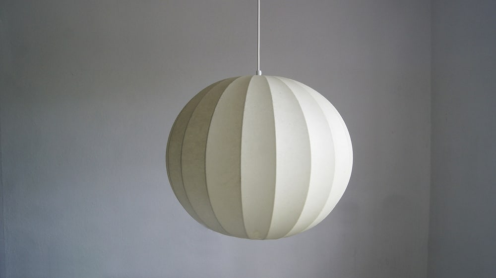 Mid-Century Cocoon Pendant Lamp from Goldkant Leuchten - 2