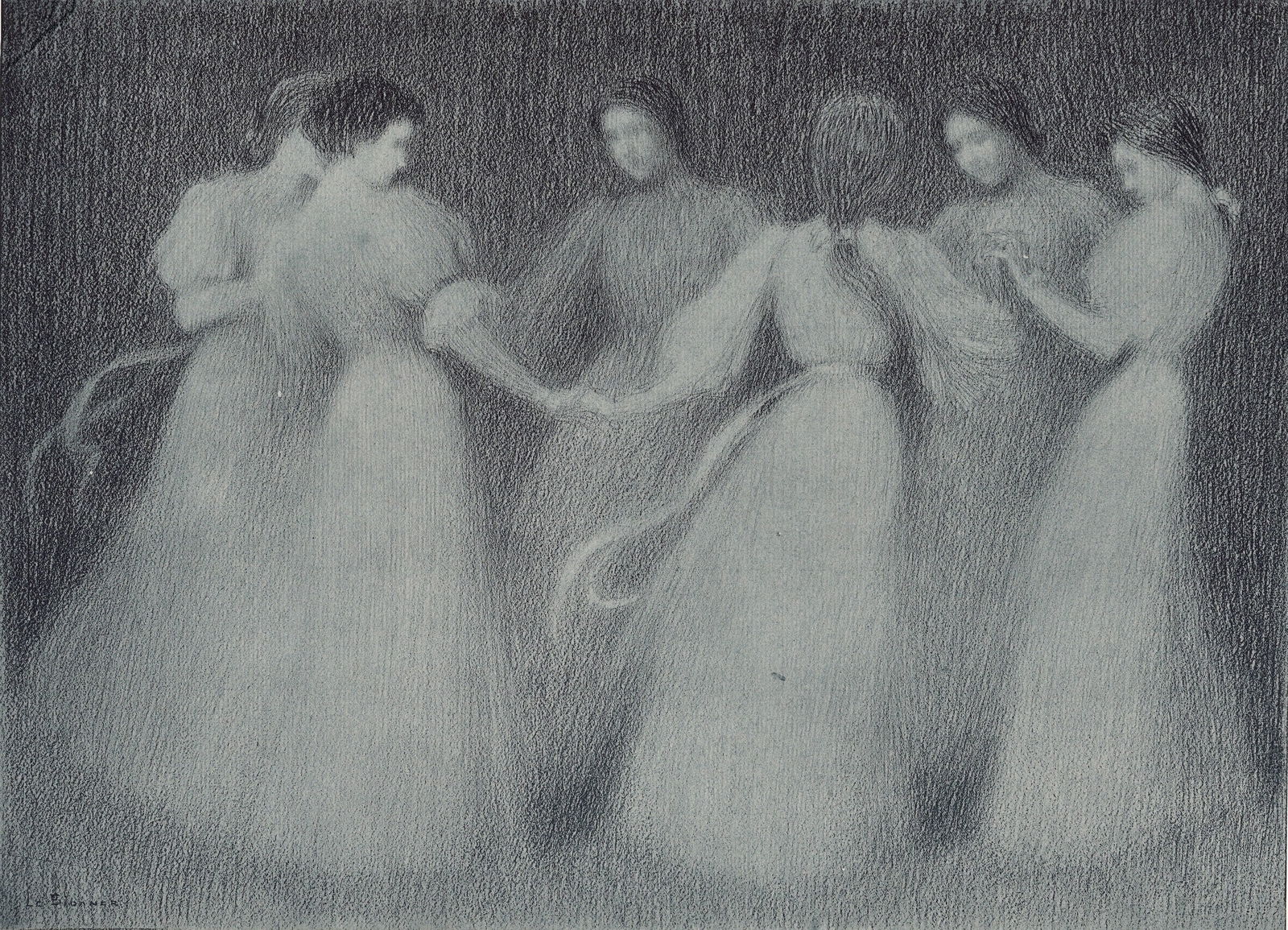Henri Eugène Le Sidaner, La Ronde, 1898, Lithograph - 2