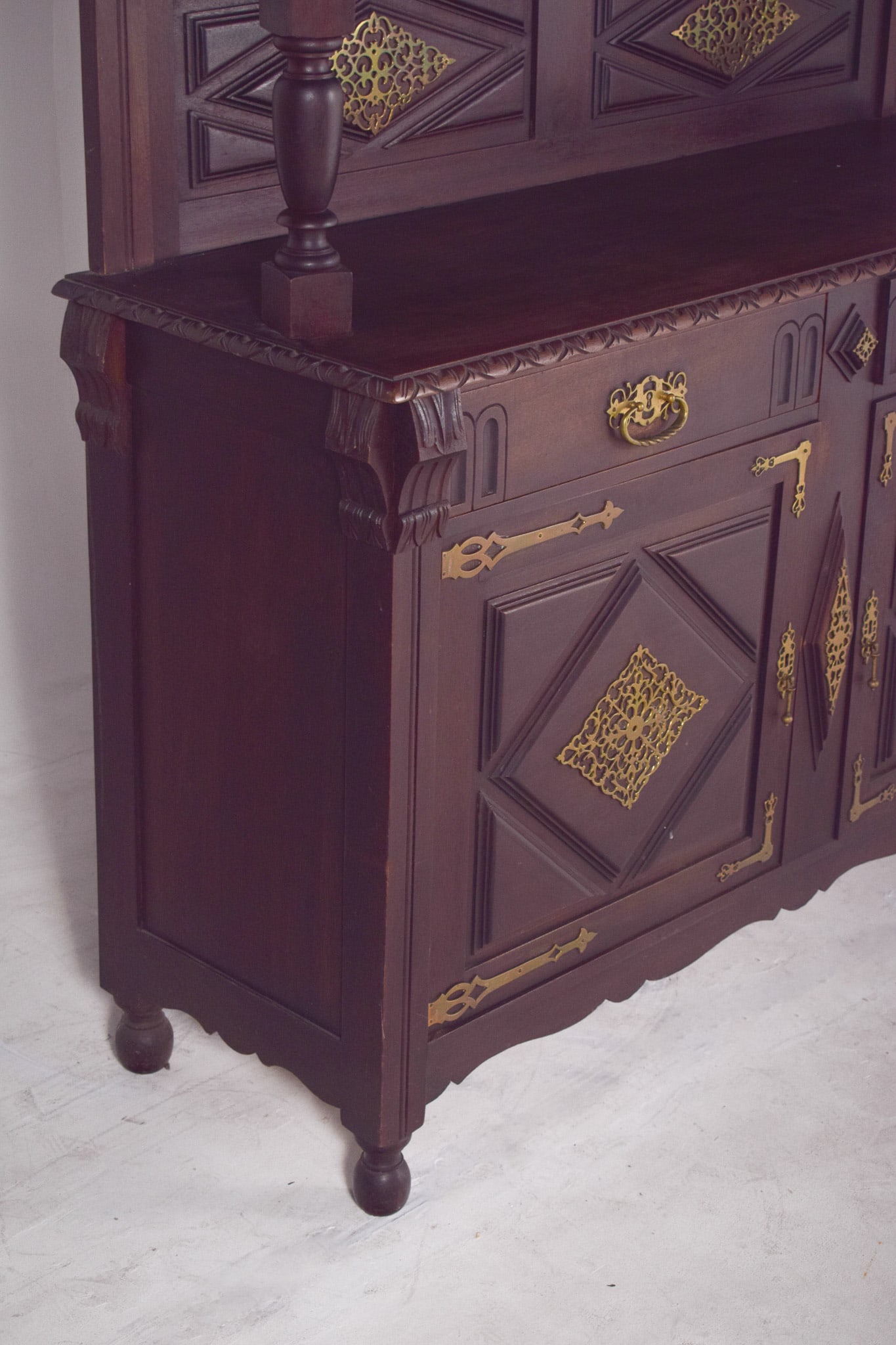Antique Dutch Cabinet with Brass Fittings, 1800s - 6