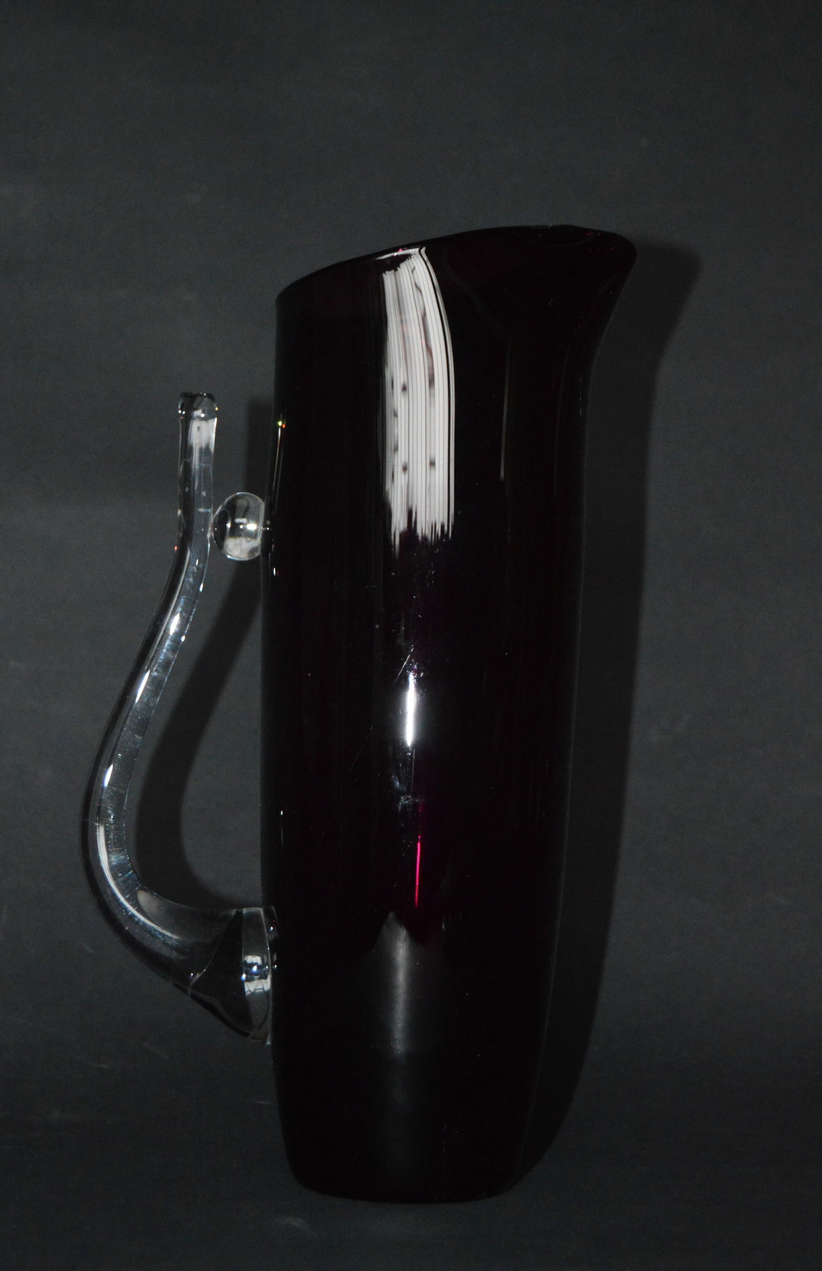Glass Carafe attributed to Wszewłod Sarnecki, 1980s - 3