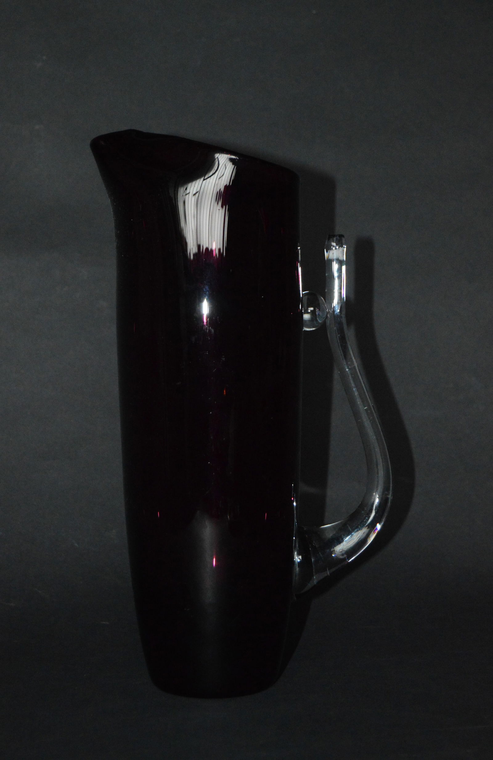 Glass Carafe attributed to Wszewłod Sarnecki, 1980s - 5
