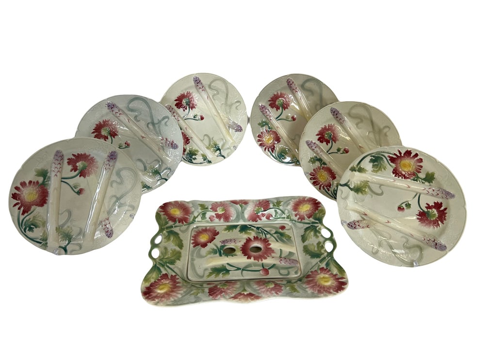 Plates with Dishse from Saint Clément, Set of 7 - 2