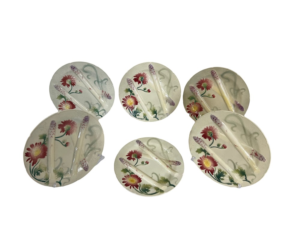 Plates with Dishse from Saint Clément, Set of 7 - 7