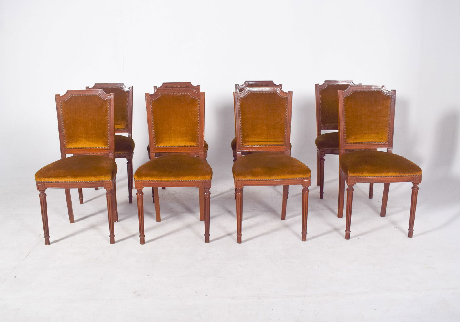 Portuguese Dining Chairs, 1950s, Set of 8 - 2