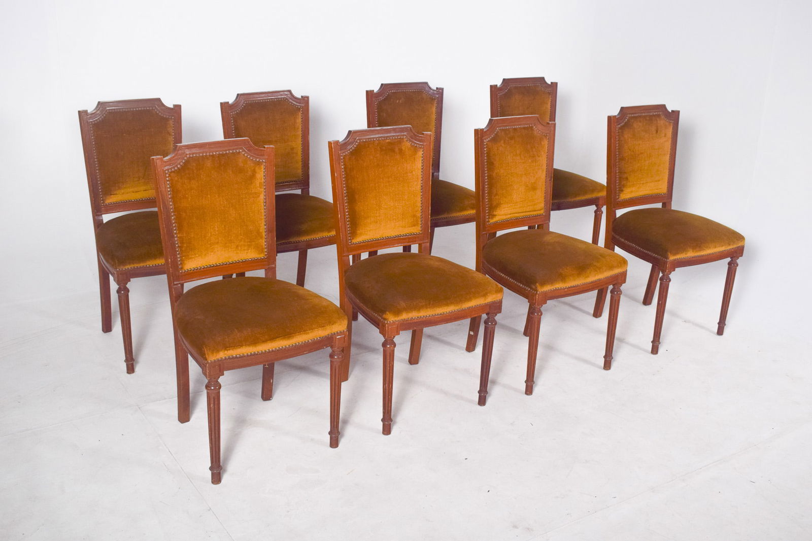 Portuguese Dining Chairs, 1950s, Set of 8 - 3