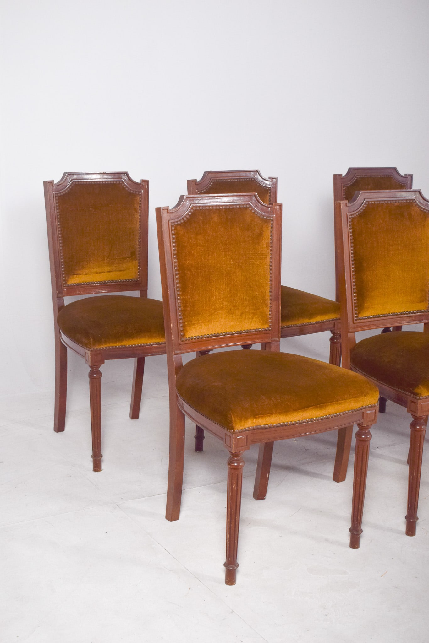 Portuguese Dining Chairs, 1950s, Set of 8 - 4