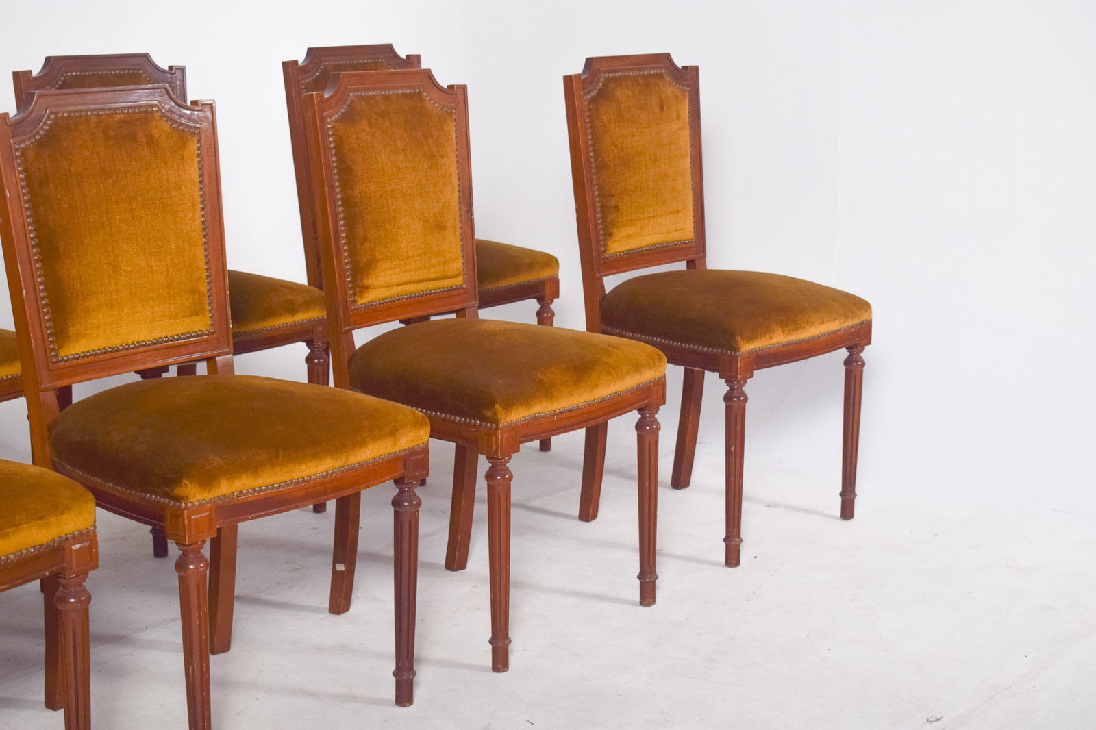 Portuguese Dining Chairs, 1950s, Set of 8 - 5