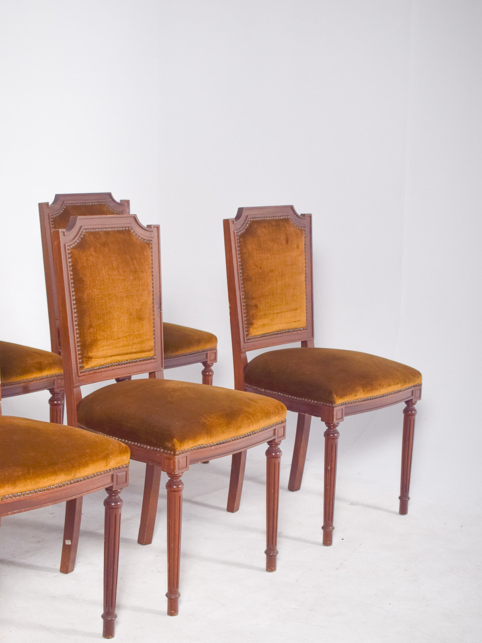Portuguese Dining Chairs, 1950s, Set of 8 - 6