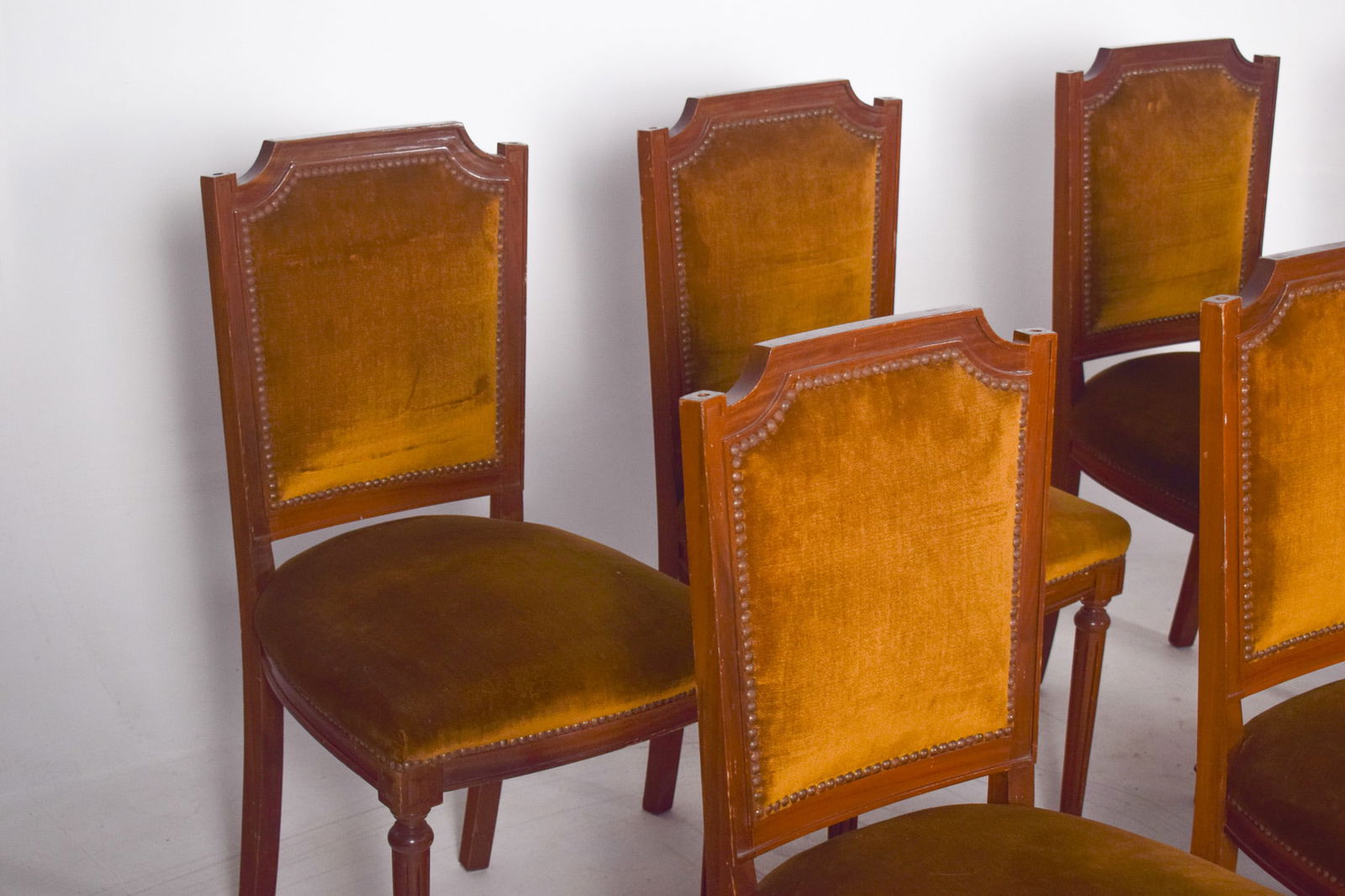 Portuguese Dining Chairs, 1950s, Set of 8 - 9