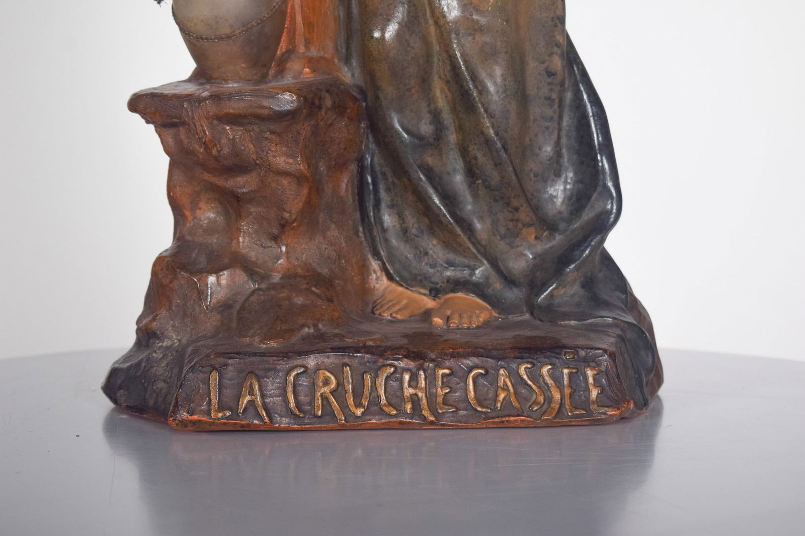 La Cruche Cassée Jug Figurine in Clay, France, 1950s - 9