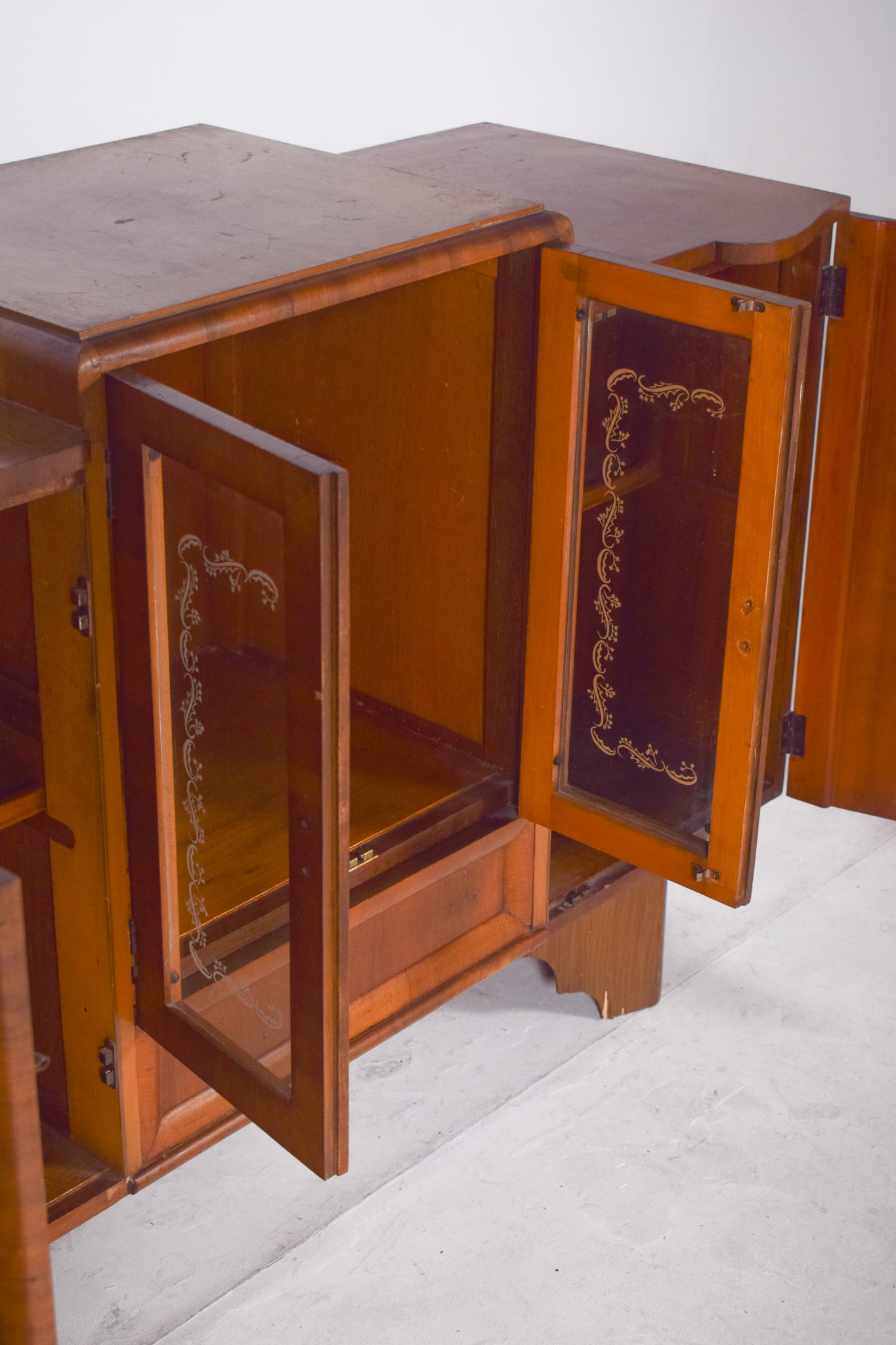 European Art Deco Sideboard with Bar, 1920s - 12