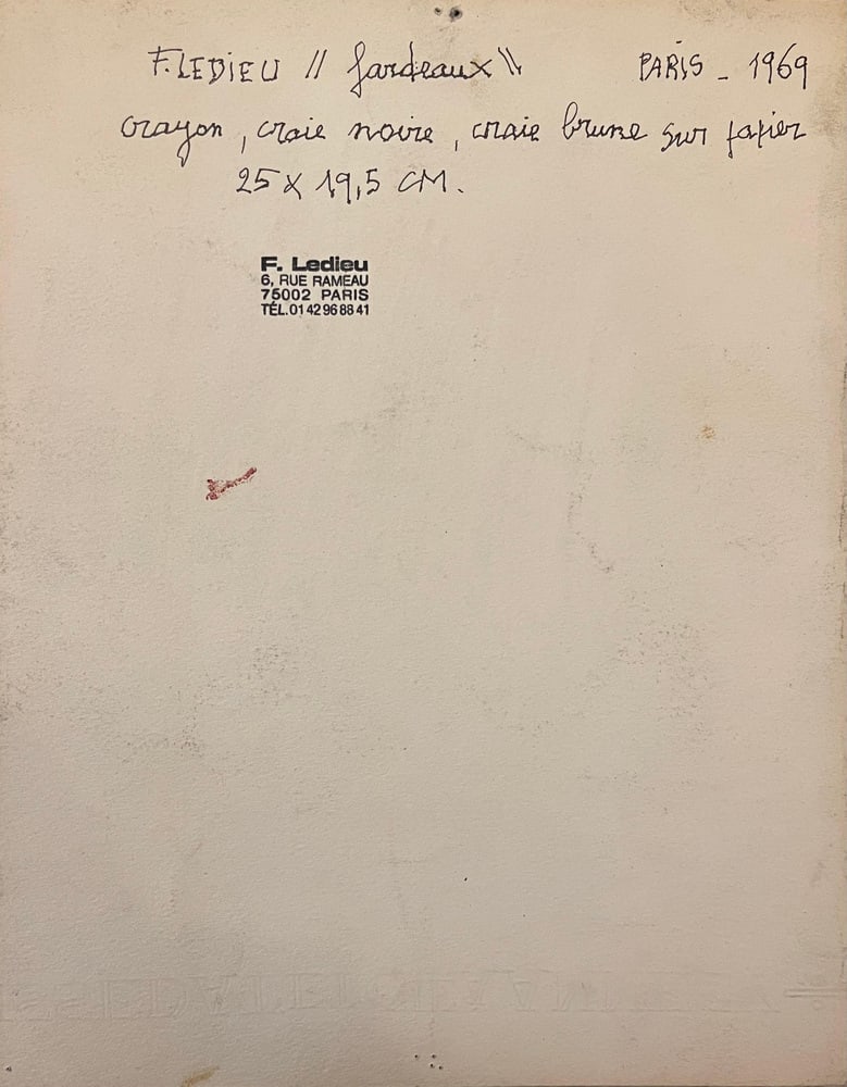 Francine Ledieu, Fardeaux, 1969, Mixed Media on Paper - 2