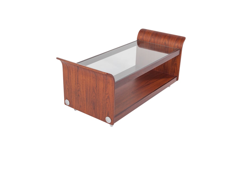 Teak and Glass Tulip Coffee Table from G-Plan, 1970s - 2