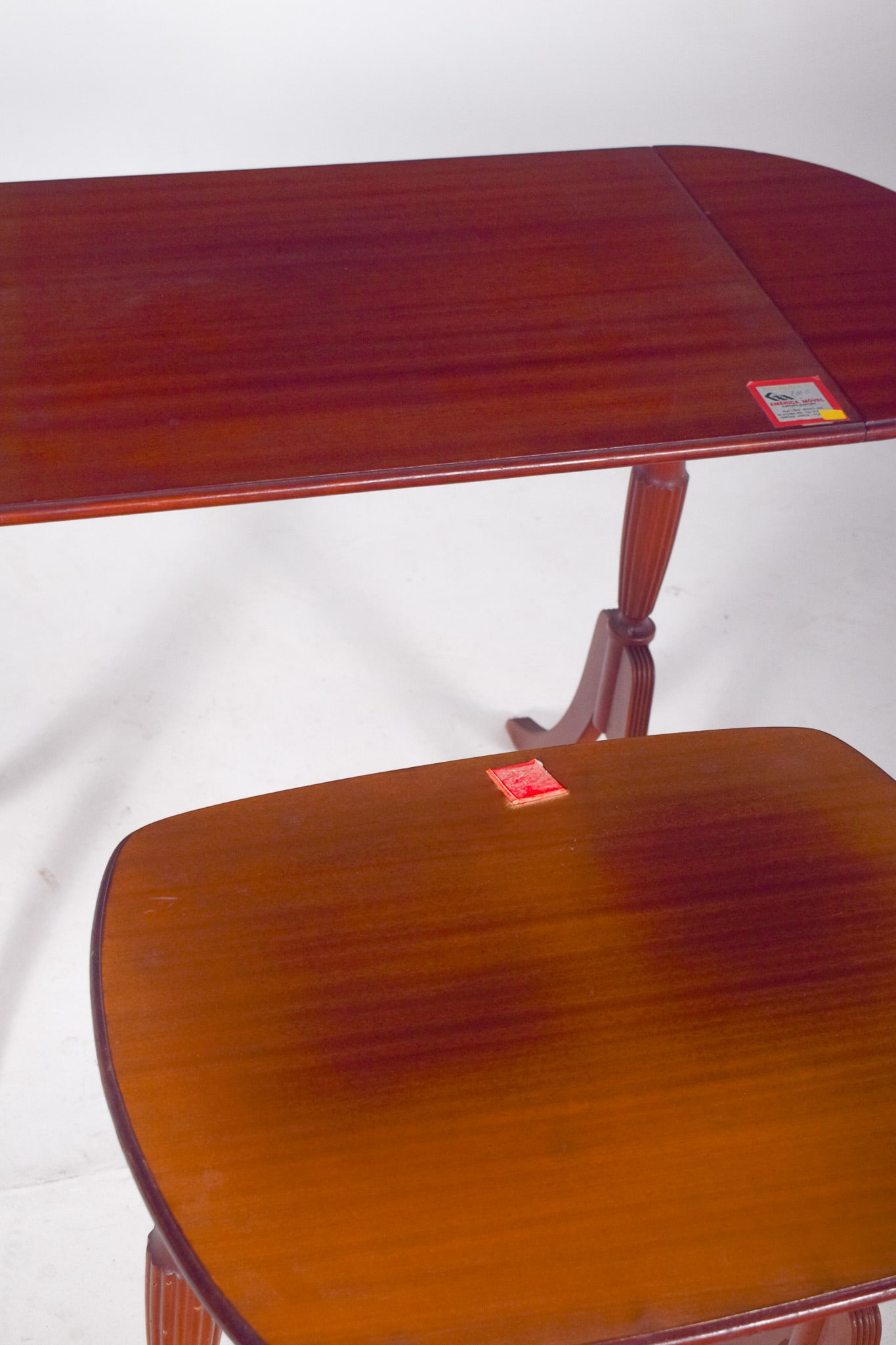 English Wood Nesting Tables, 1890s, Set of 2 - 10