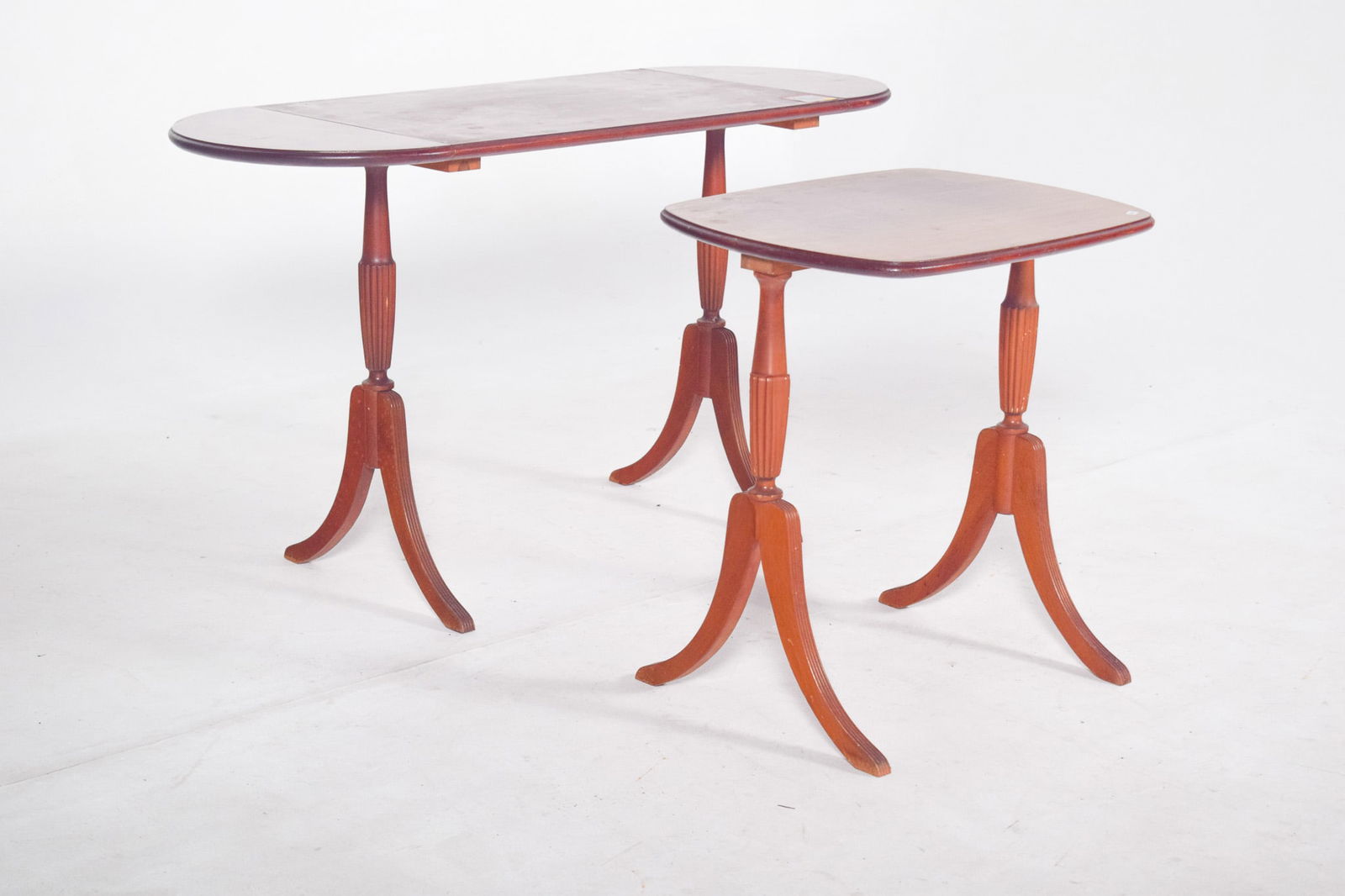 English Wood Nesting Tables, 1890s, Set of 2 - 5