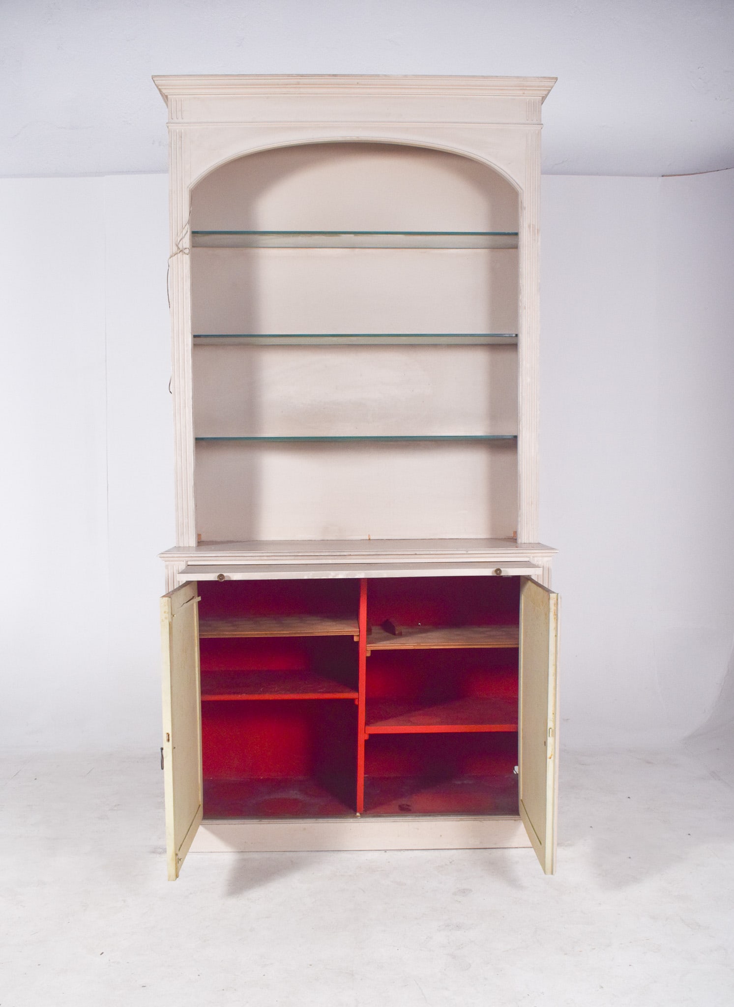 White Painted 2-Door Bookcase, 1890s - 10