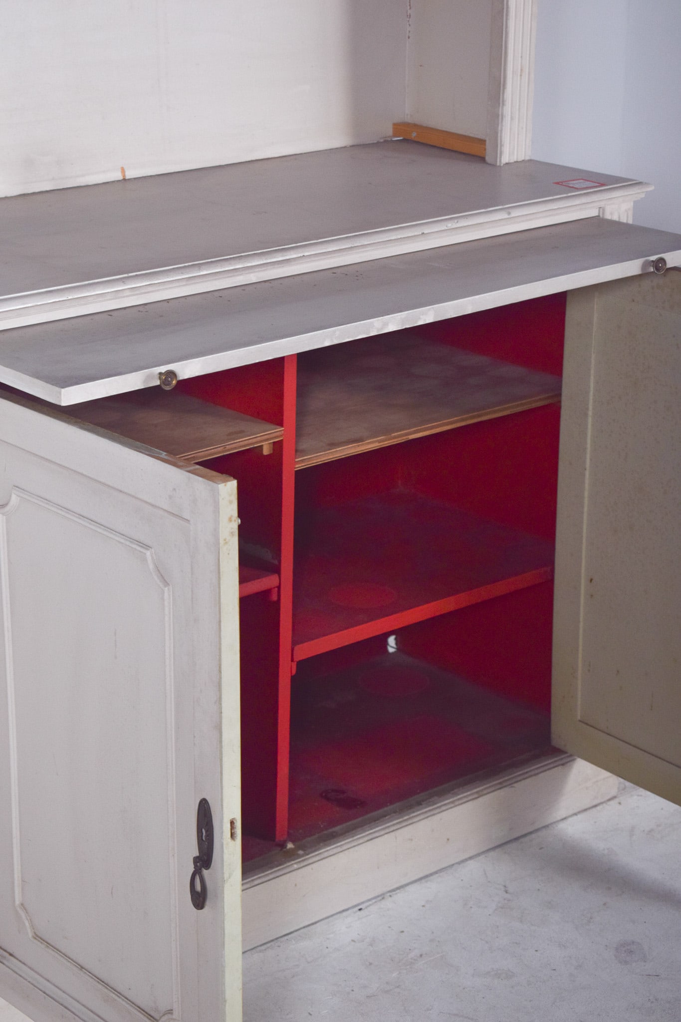 White Painted 2-Door Bookcase, 1890s - 11