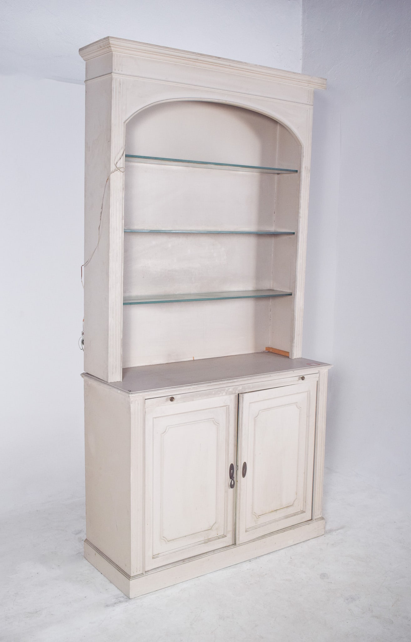 White Painted 2-Door Bookcase, 1890s - 12