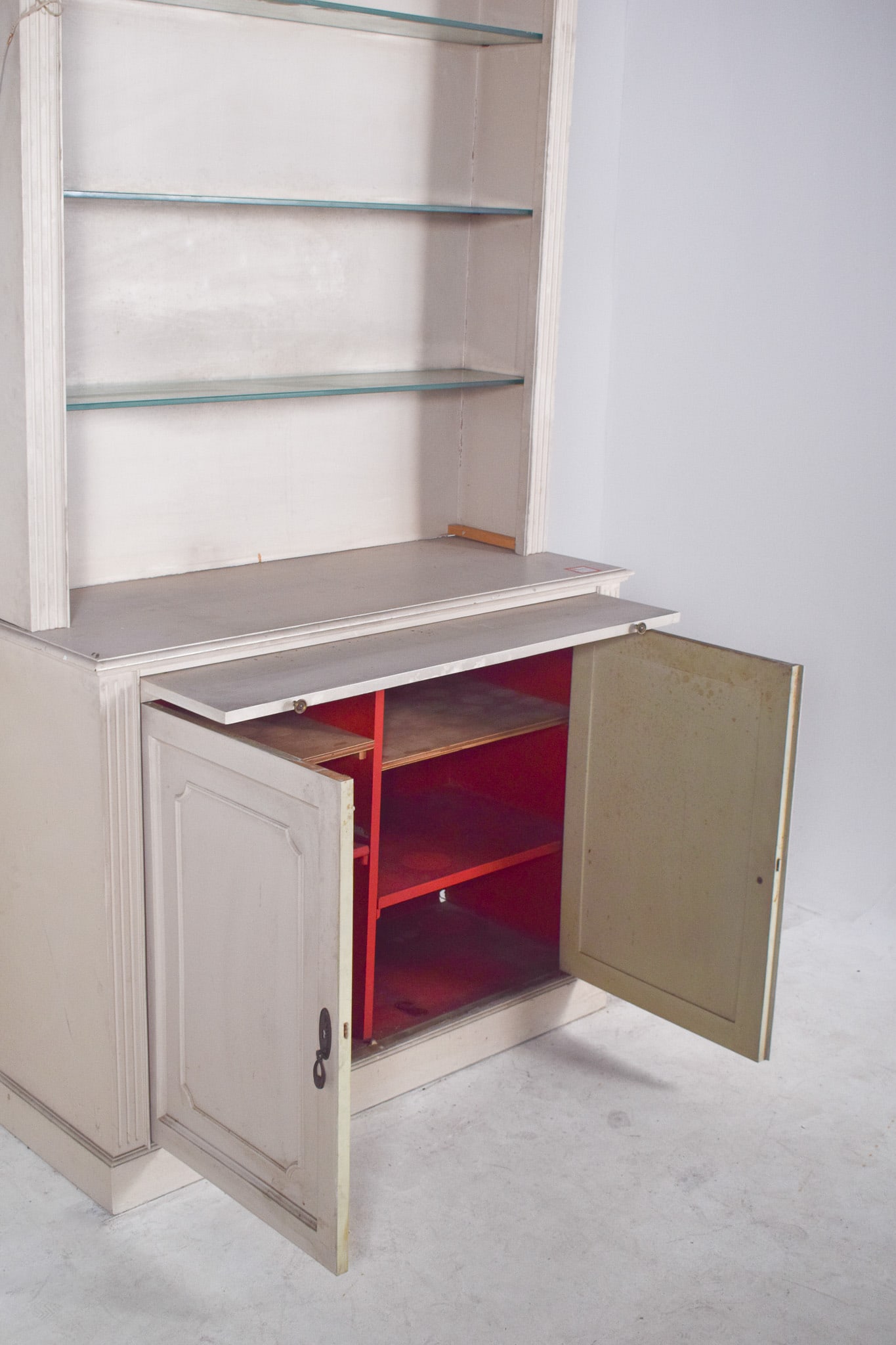 White Painted 2-Door Bookcase, 1890s - 13