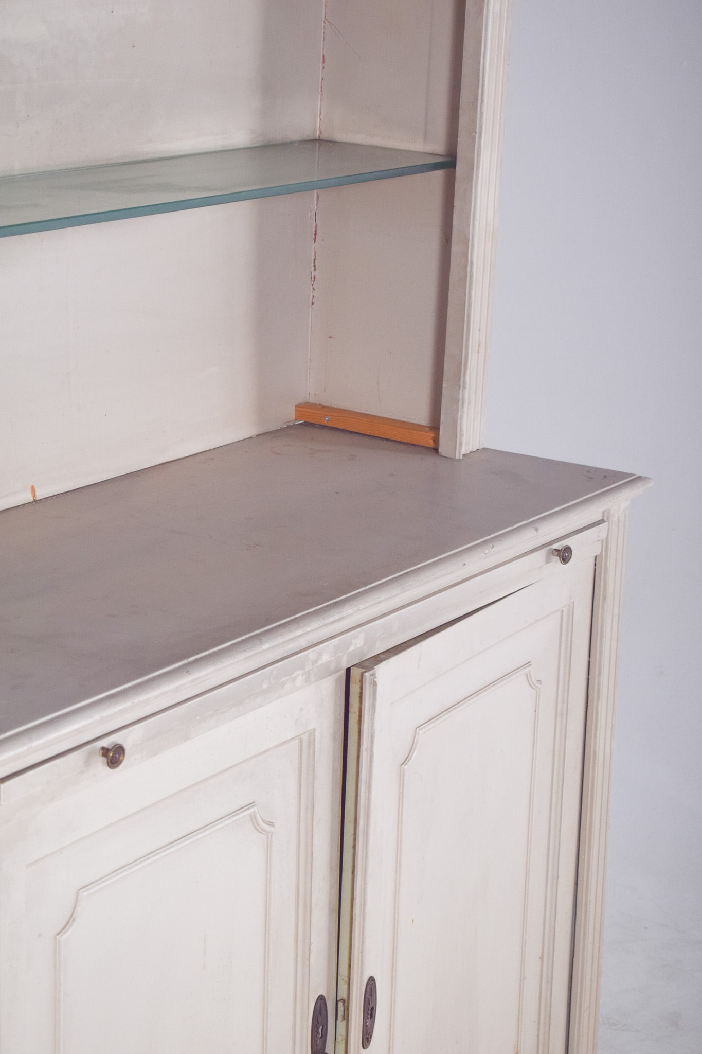 White Painted 2-Door Bookcase, 1890s - 4