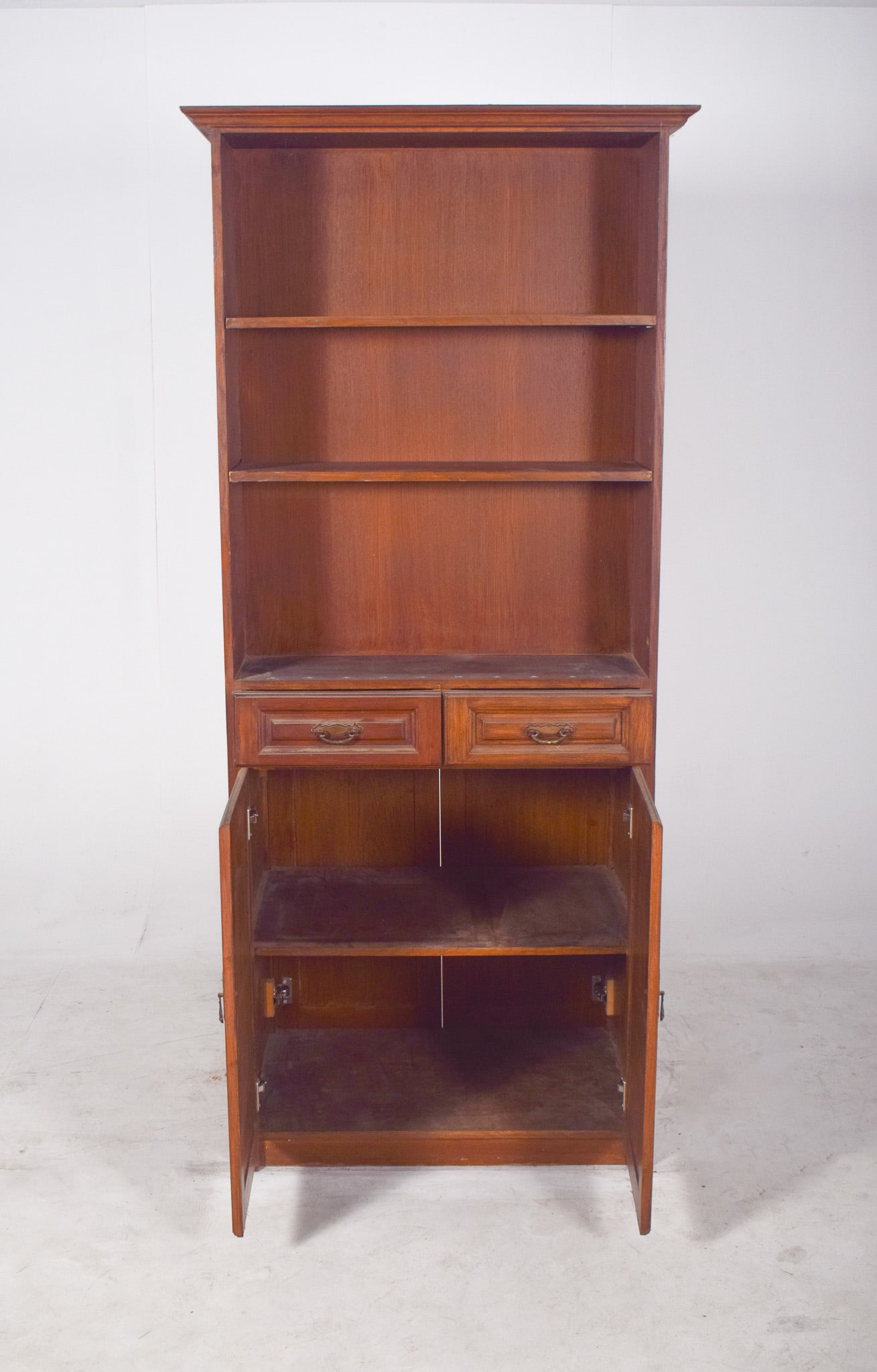 Portuguese Shelving Unit in Wood, 1950s - 2
