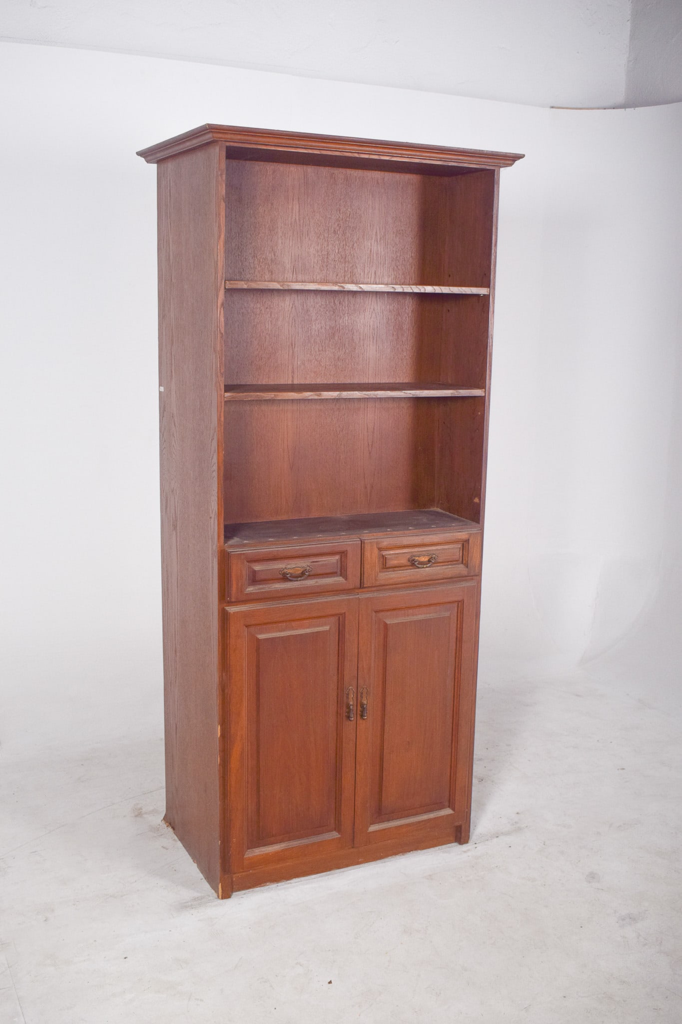 Portuguese Shelving Unit in Wood, 1950s - 3