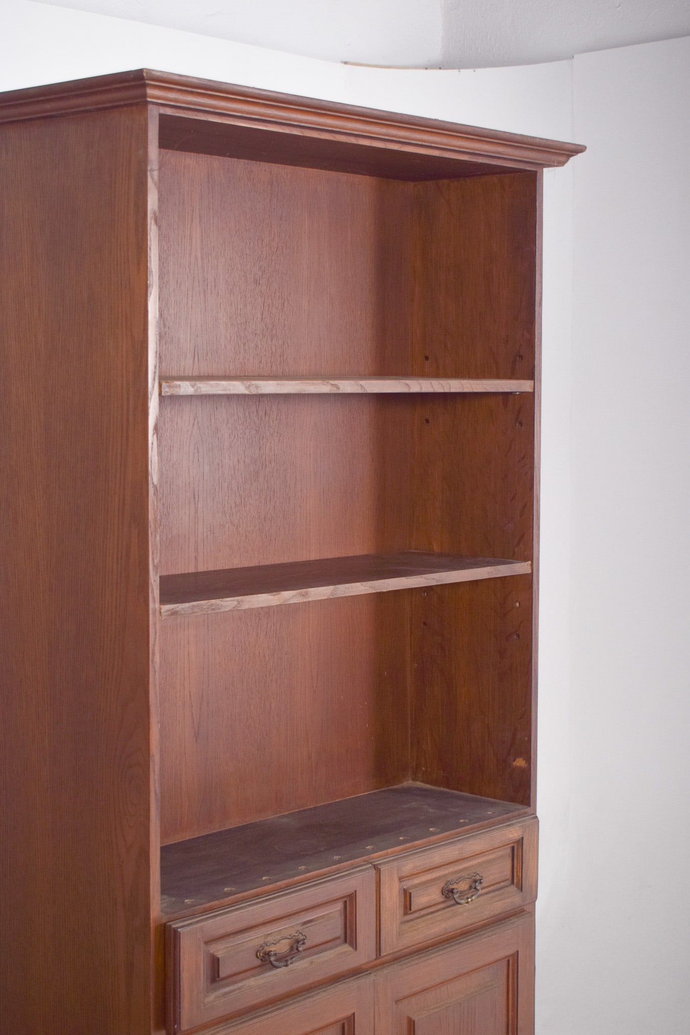 Portuguese Shelving Unit in Wood, 1950s - 4
