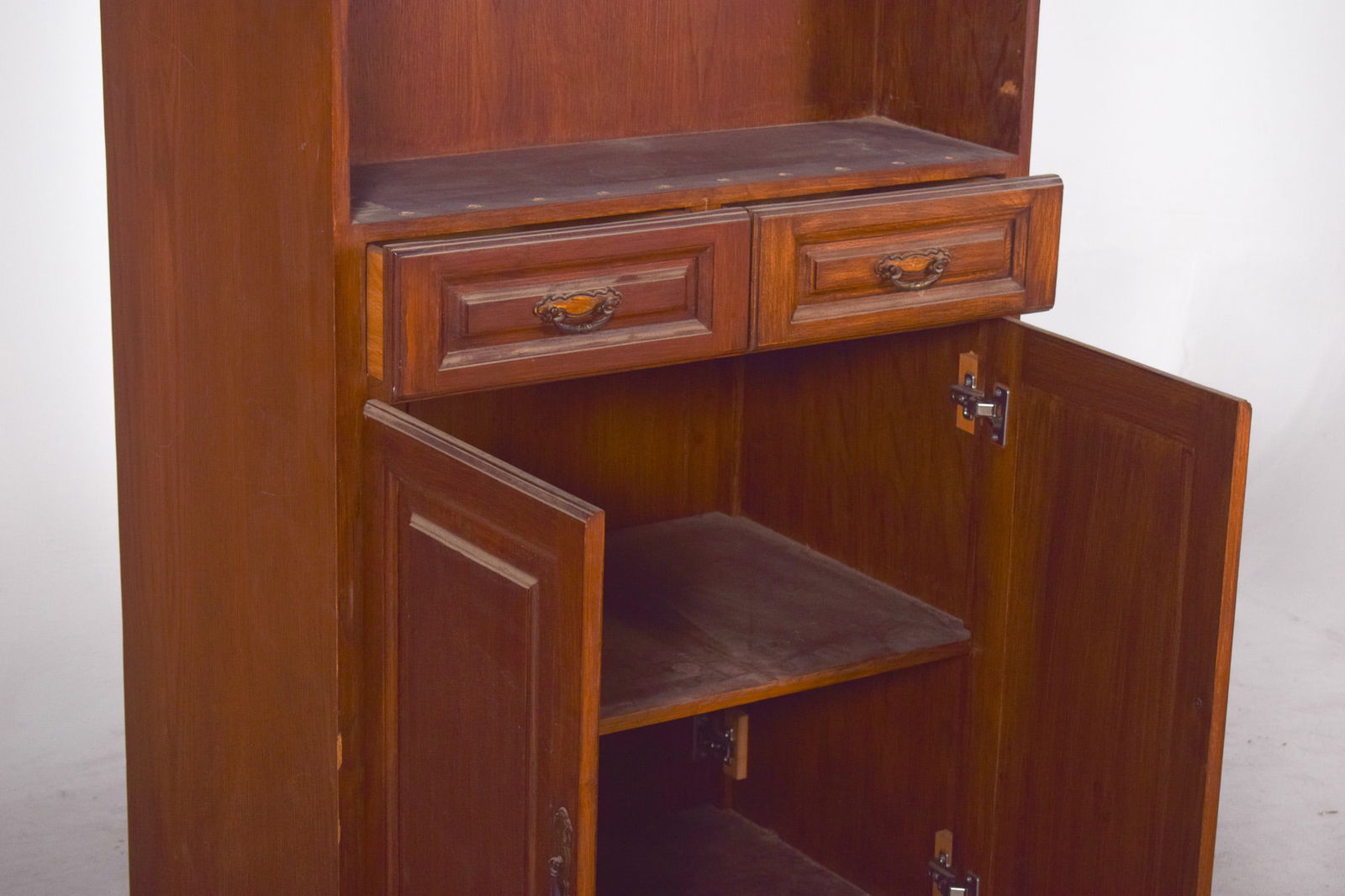 Portuguese Shelving Unit in Wood, 1950s - 7