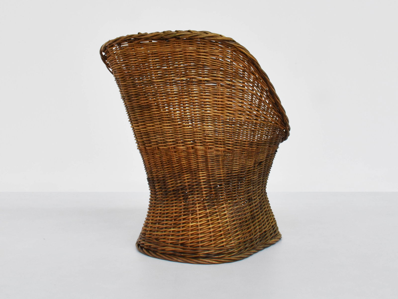 Set of Nordic Barrel Armchairs in Woven Rush, 1970 - 6