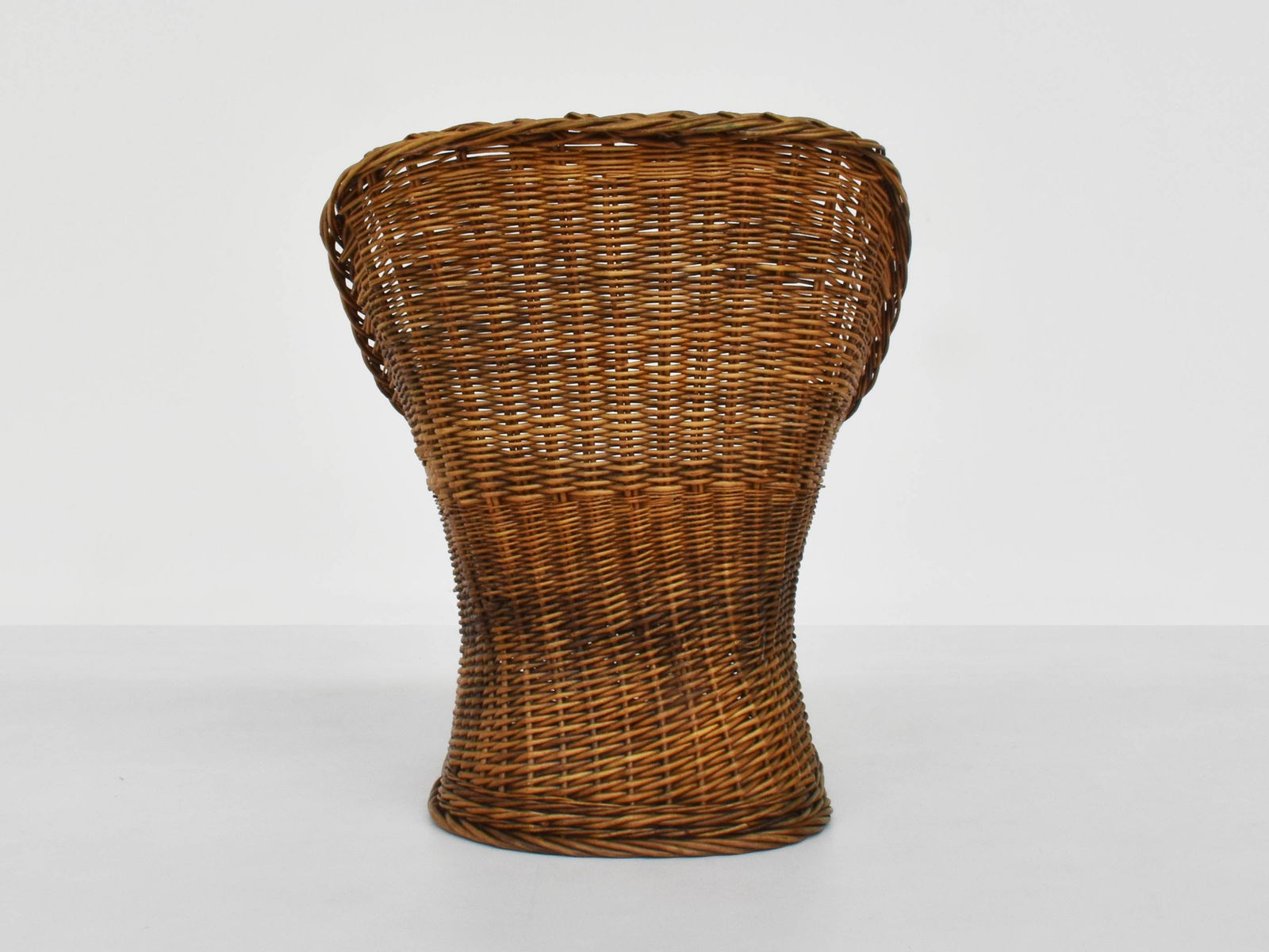 Set of Nordic Barrel Armchairs in Woven Rush, 1970 - 7