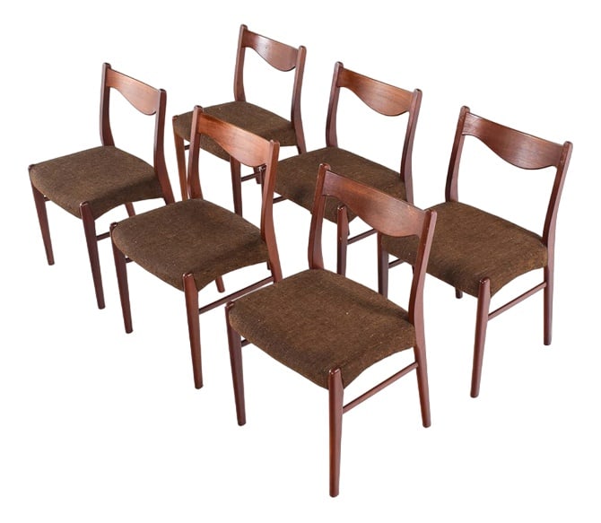 GS60 Chairs in Teak by Arne Wahl Iversen, Set of 6 (1 of 5)