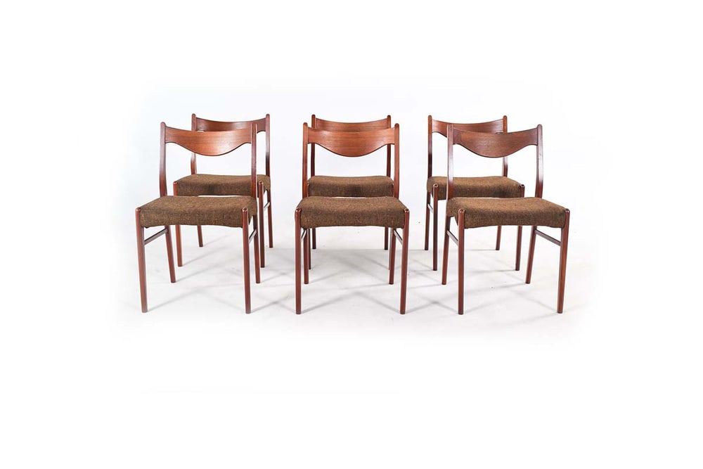 GS60 Chairs in Teak by Arne Wahl Iversen, Set of 6 - 4