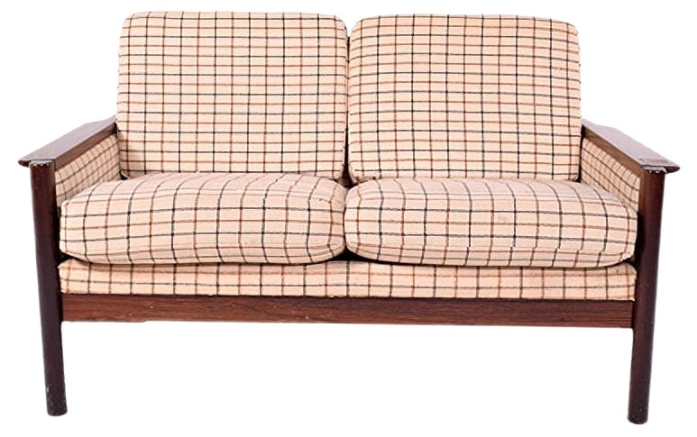 Danish Rosewood Two-Seater Sofa, 1950s (1 of 9)