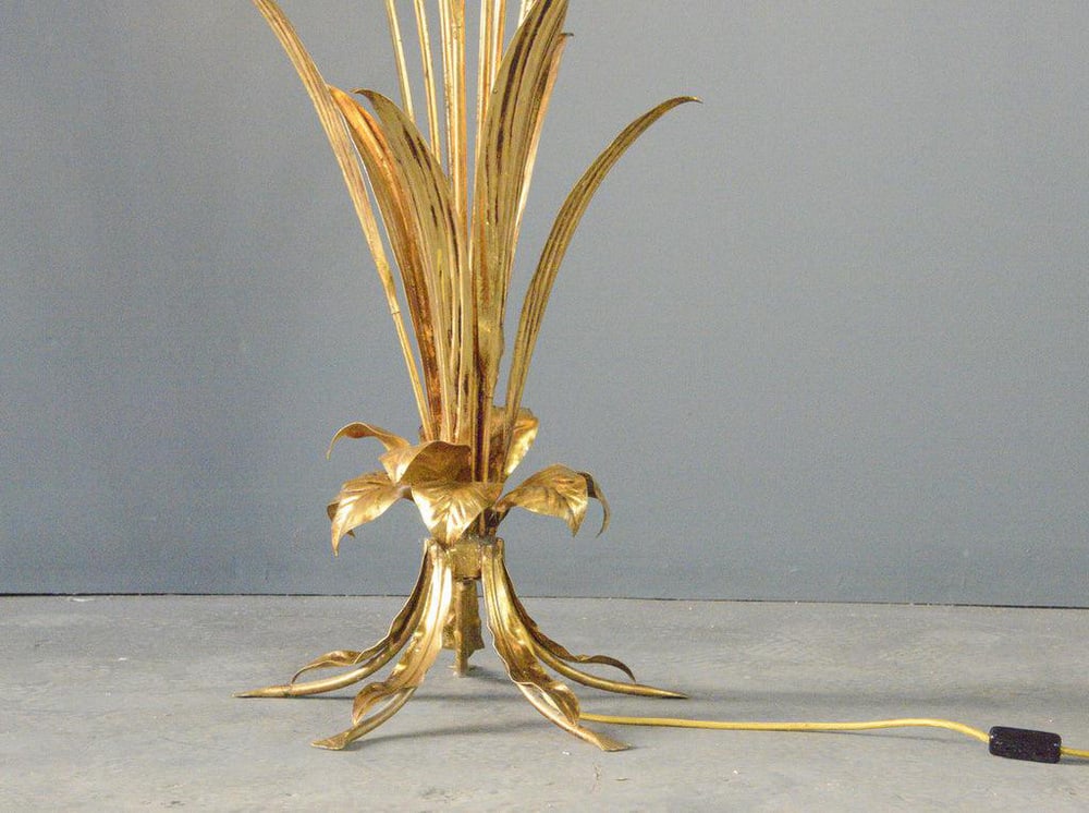 Hollywood Regency Gold Leaf Floor Lamp by Hans Kögl - 2