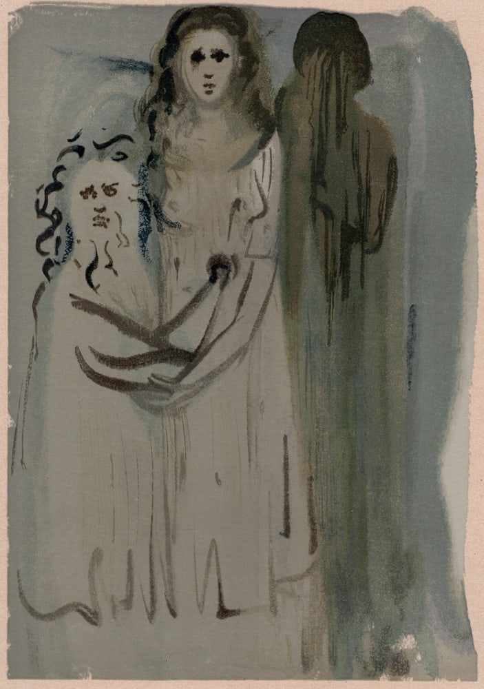 Dali, The Smoke of Anger, 1964, Original Woodcut - 2