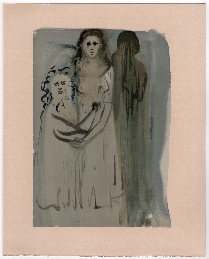 Dali, The Smoke of Anger, 1964, Original Woodcut - 9