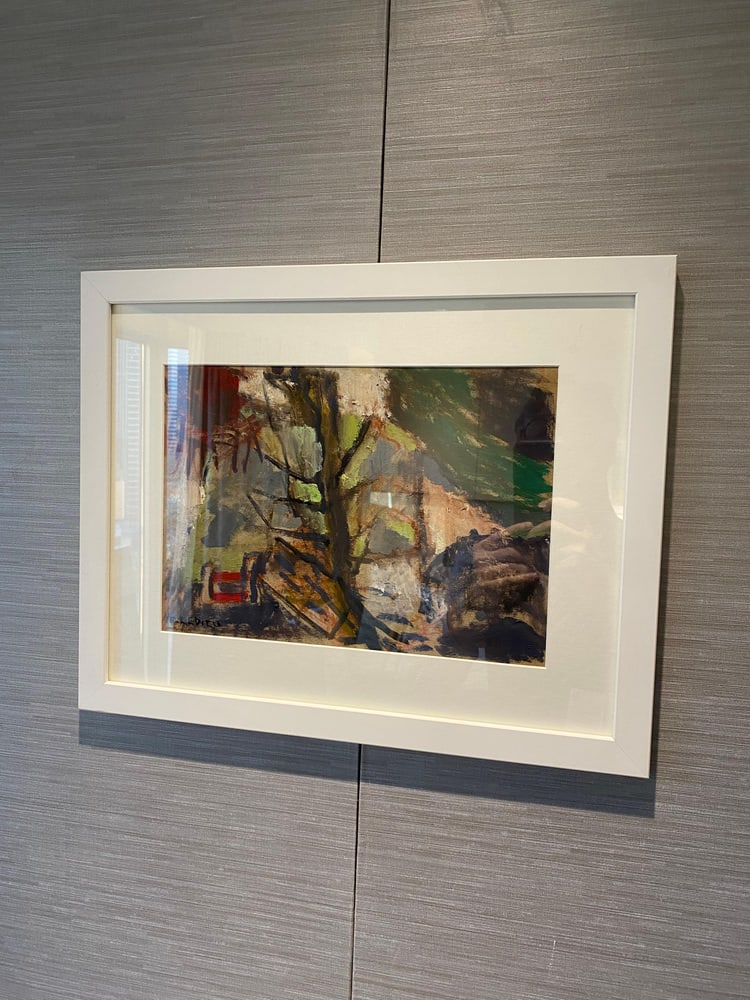 Francine Ledieu, Plateau d’Assy, 1952, Oil on Paper - 4