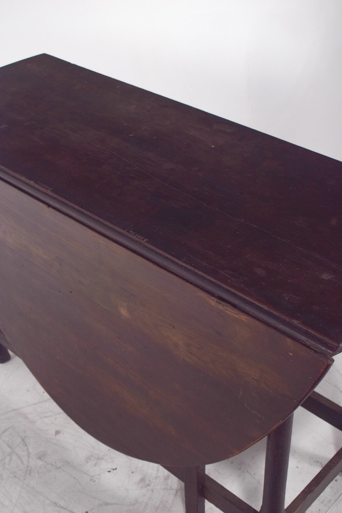 Vintage Portuguese Flip Flap Oval-Top Table, 1920s - 10