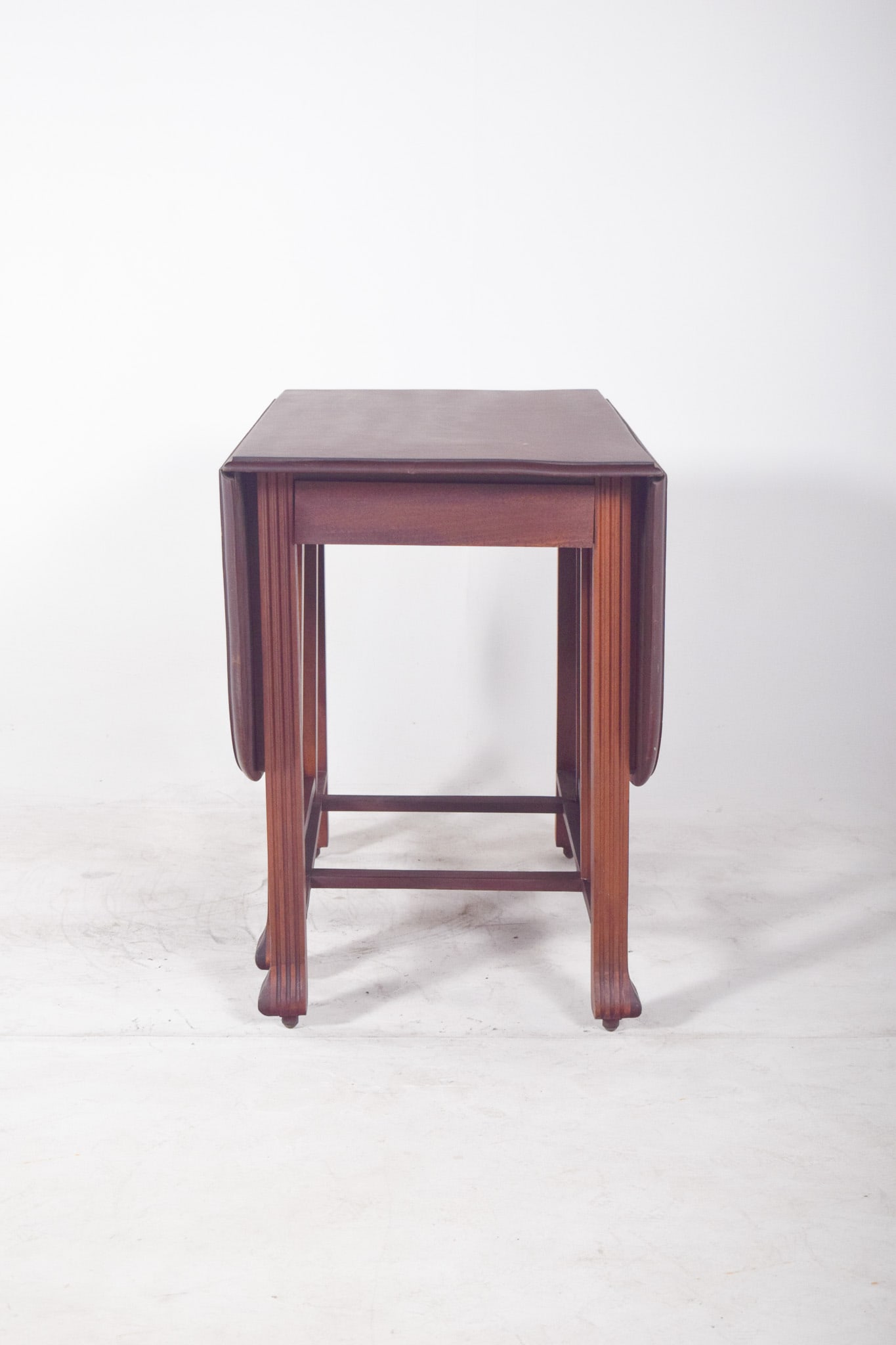 Antique European Flip Flap Oval-Top Table - 2