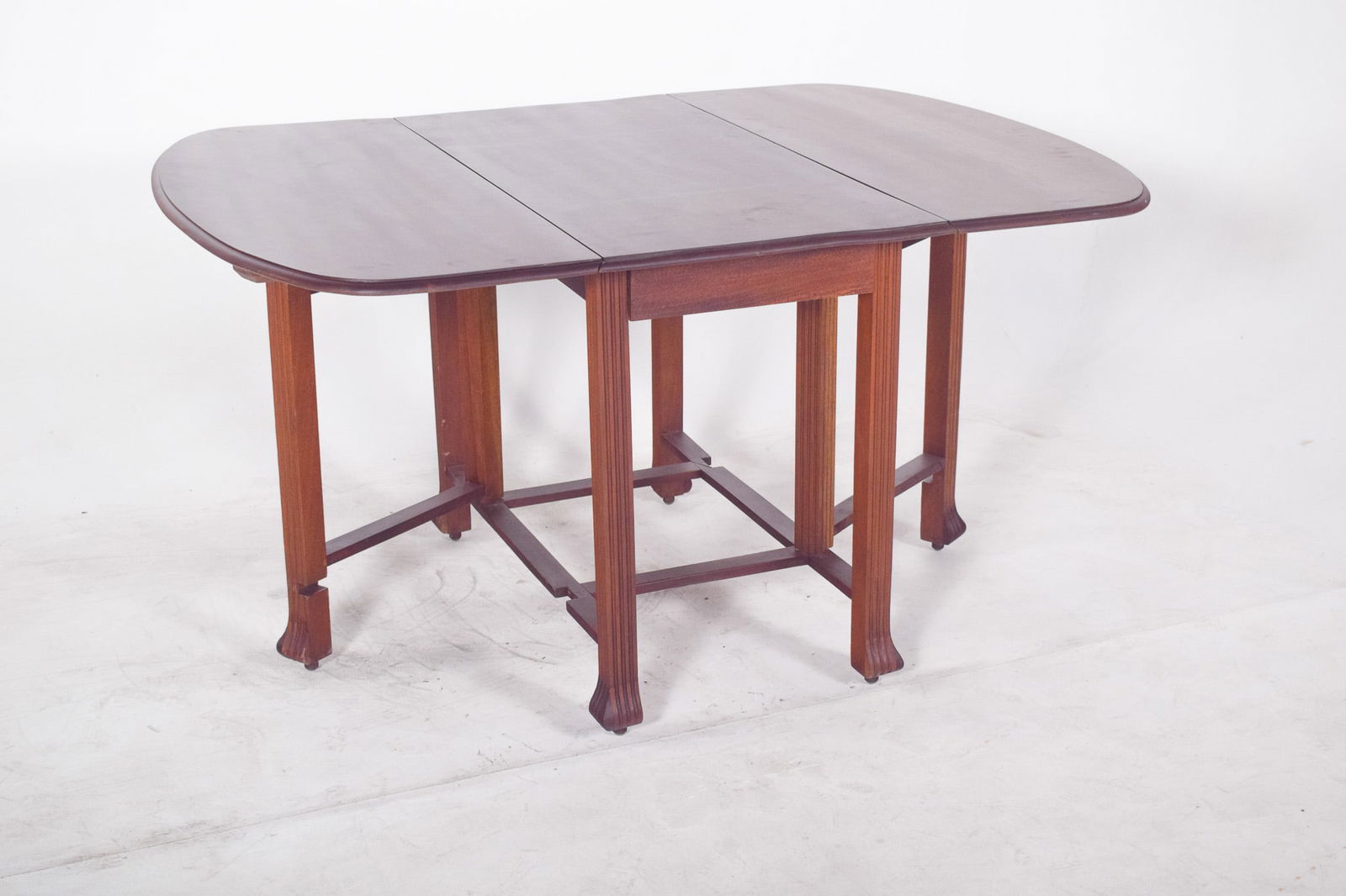 Antique European Flip Flap Oval-Top Table - 6