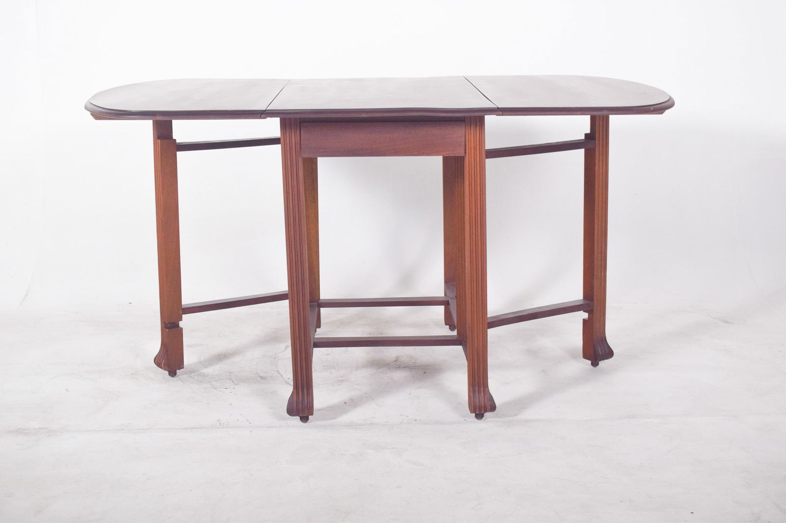 Antique European Flip Flap Oval-Top Table - 7