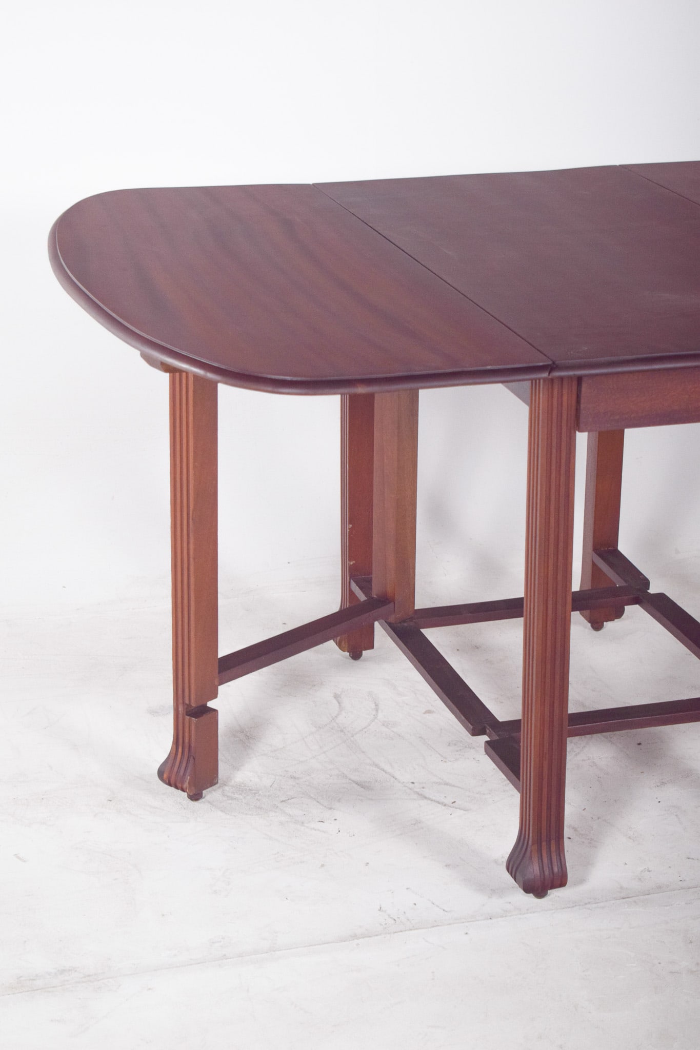 Antique European Flip Flap Oval-Top Table - 8