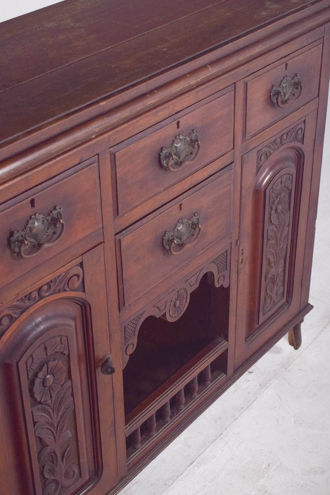 Vintage Portuguese Tall Sideboard, 1920 - 10