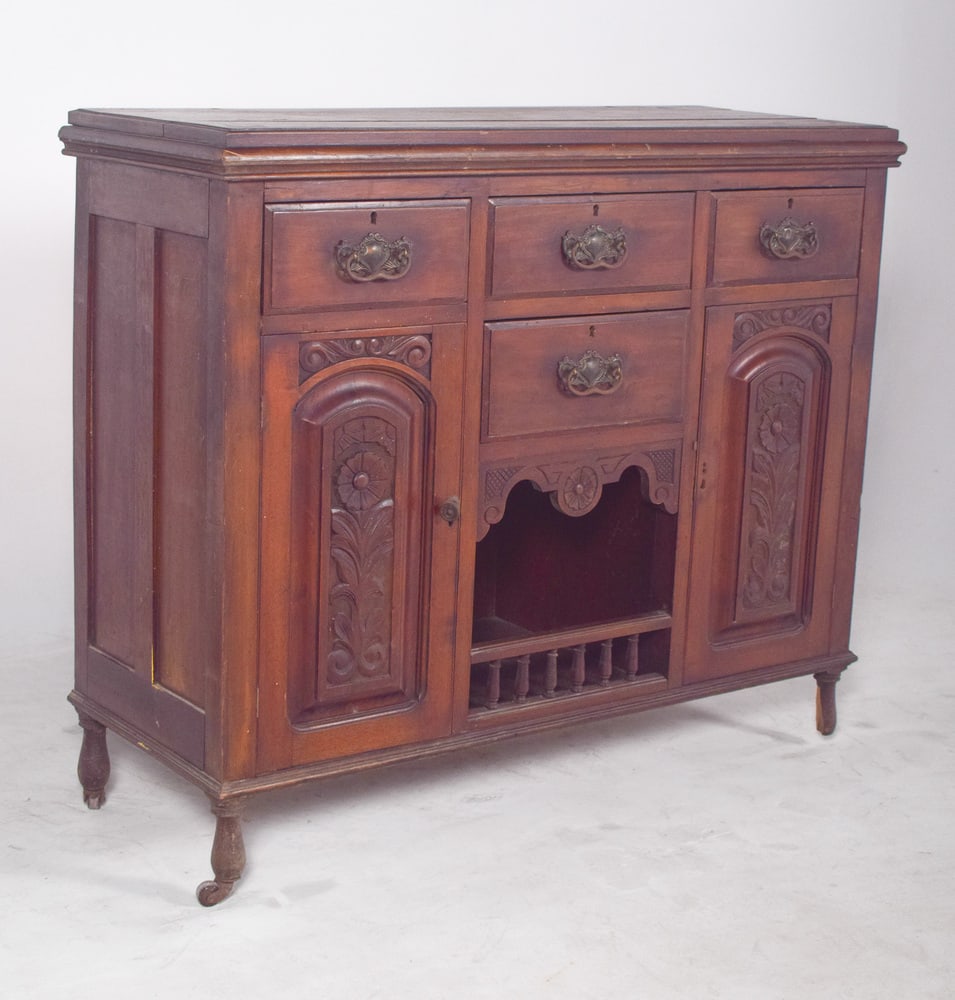 Vintage Portuguese Tall Sideboard, 1920 - 11