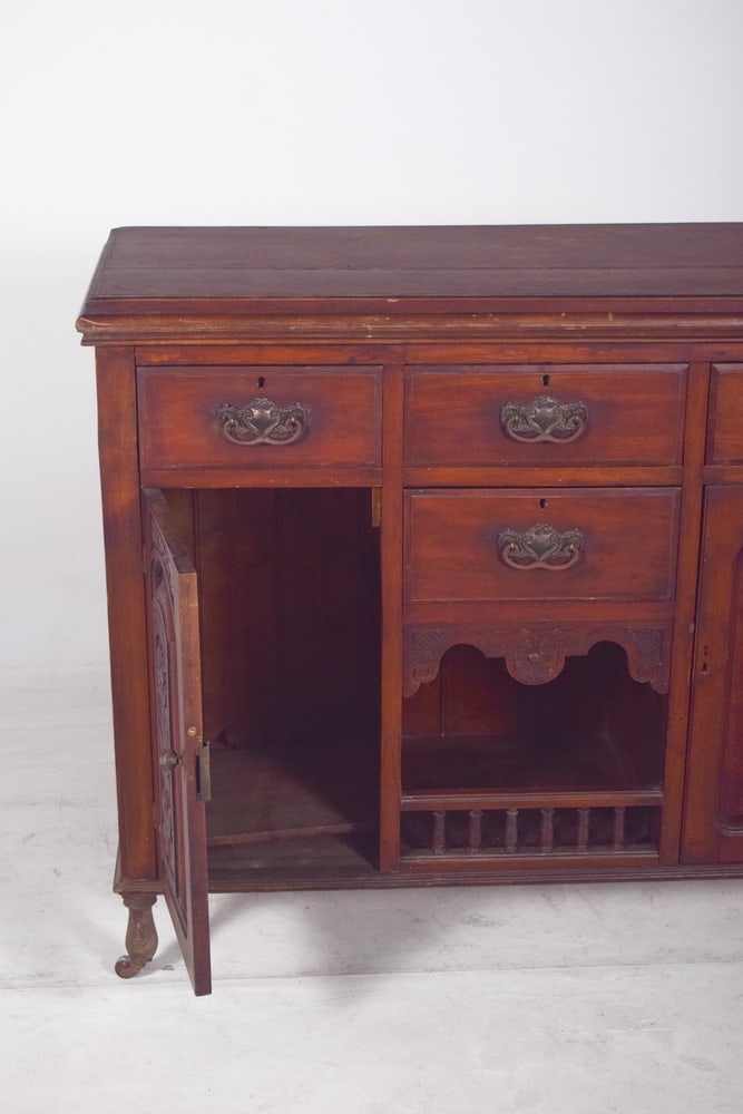 Vintage Portuguese Tall Sideboard, 1920 - 3